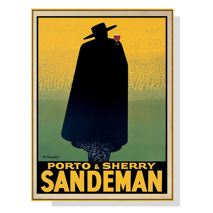 Wall Art 90cmx135cm Sandeman Gold Frame Canvas